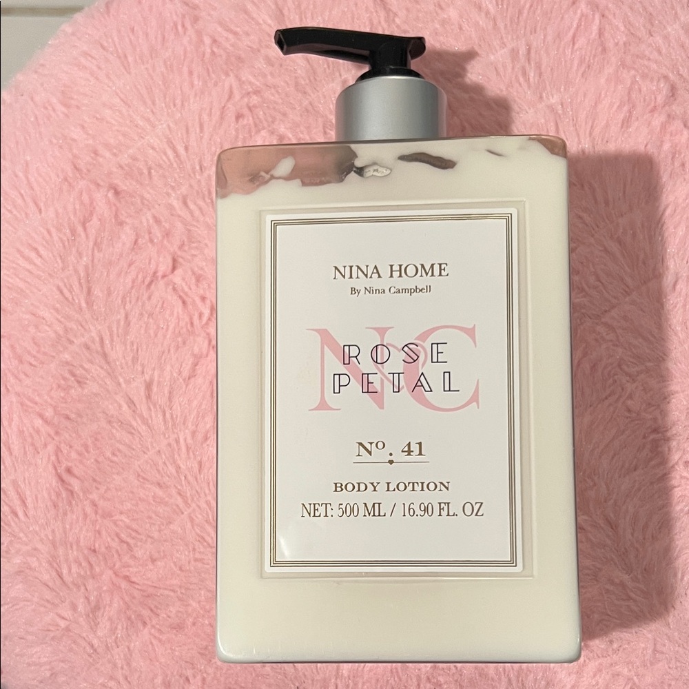 NINA HOME by NINA CAMPBELL NEW No. 41 ROSE PETAL BODY LOTION.